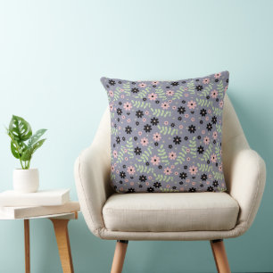 cherry flowers pattern cushion