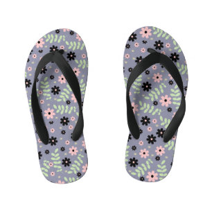 cherry flowers pattern kid's jandals