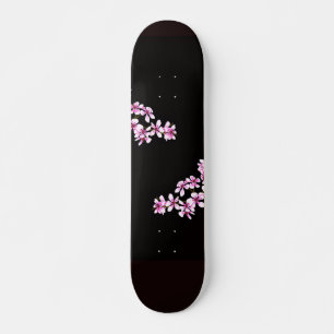 cherry flowers skateboard