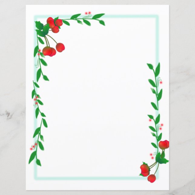 Cherry Framed Stationary (Front)