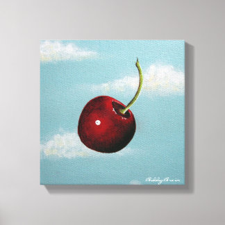 Cherry Free Fall Canvas Print