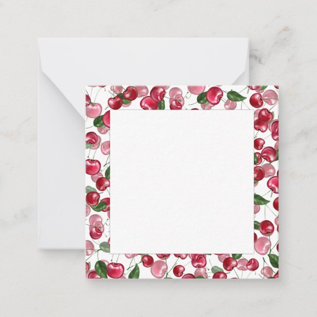 Cherry Fruit pattern Card (Front)