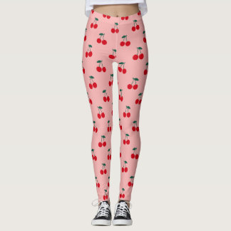 Cherry Fruit Pattern Leggings