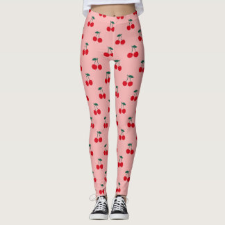 Cherry Fruit Pattern Leggings