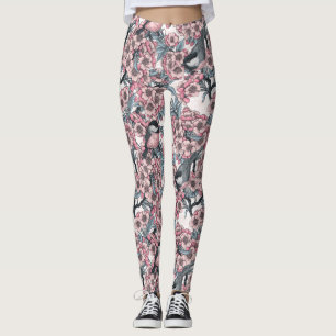 Cherry garden leggings