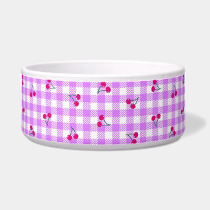 cherry gingham check pink