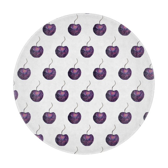 Cherry Glass Cutting Board (Front)