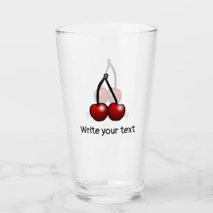 Cherry Glass Tumblers