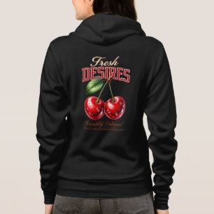 Cherry Graphic Hoodie for Women