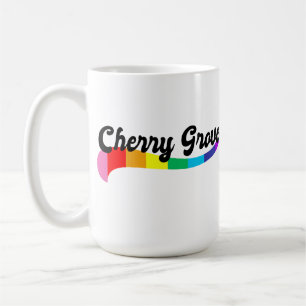 Cherry Grove Fire Island NY rainbow logo LGBTQ Coffee Mug