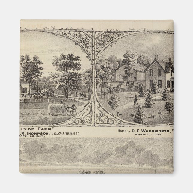Cherry Grove,  Hillside Farm Magnet (Front)