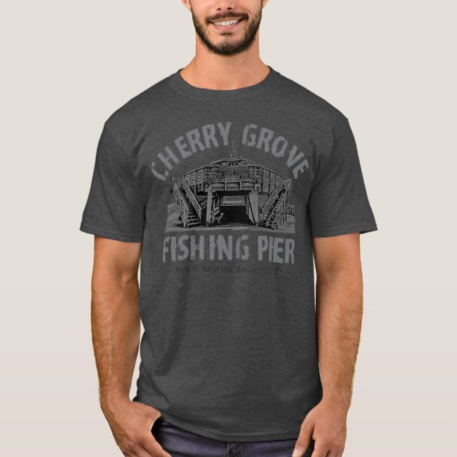 Cherry Grove Pier North Myrtle Beach SC Dock T-Shirt (Front)