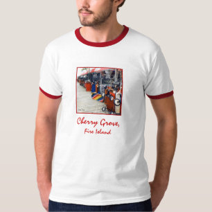 Cherry Grove Pride Wagon Adult Ringer T-shirt