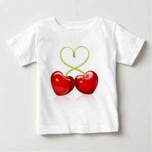 Cherry Heart Baby T-Shirt