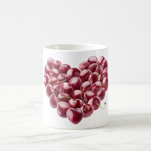 Cherry heart coffee mug (Center)