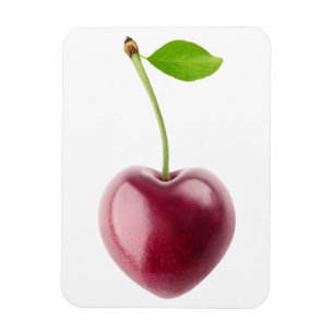 Cherry heart magnet