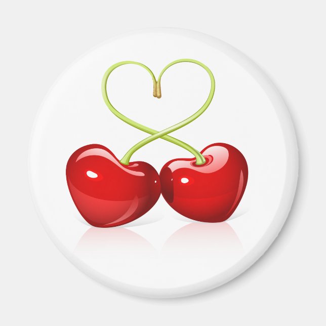 Cherry Heart Magnet (Front)