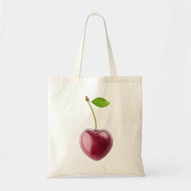 Cherry heart tote bag (Front)