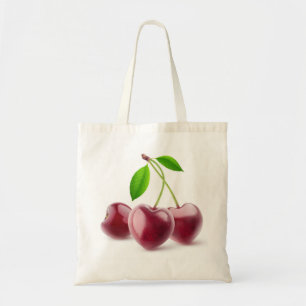 Cherry hearts tote bag