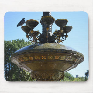 Cherry Hill Fountain Central Park NYC Photography Mouse Pad