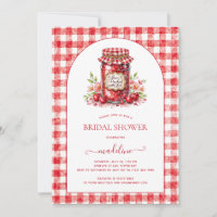 Cherry Jam Gingham Bridal Shower