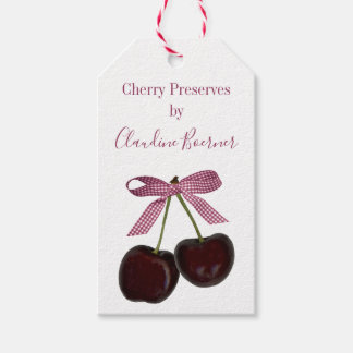 Cherry Jams and Jellies Gift Price Tags