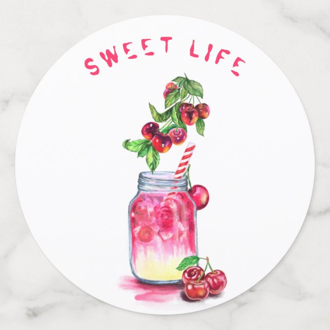 Cherry Juice Cool Drink Fruits Party Confetti (Large Back)