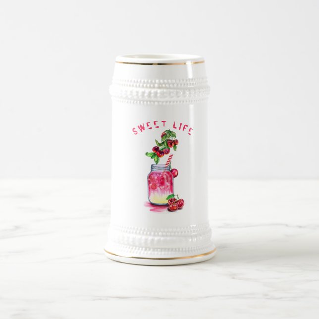 Cherry Juice Cool Drink Summer Party Beer Stein (Center)