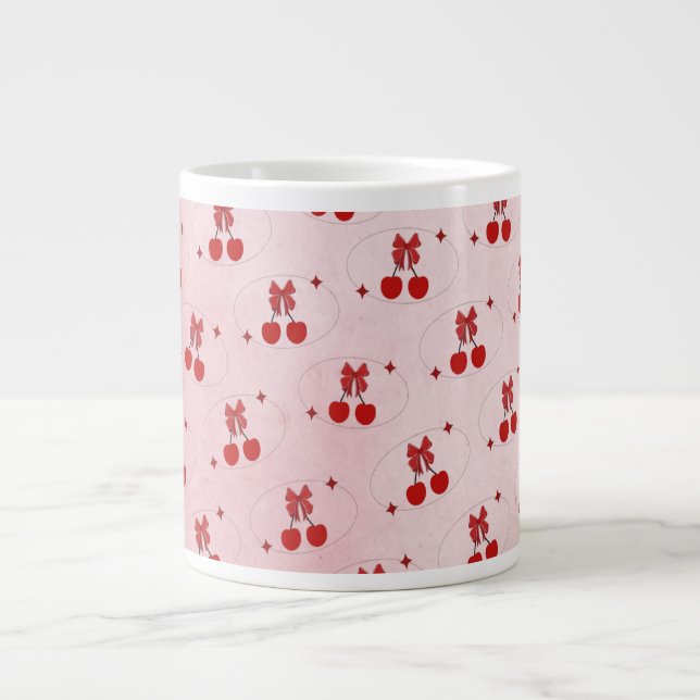 Cherry Large Coffee Mug (Front)