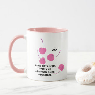 Cherry Love – Pop Art Cherries - Valentine’s Day Mug