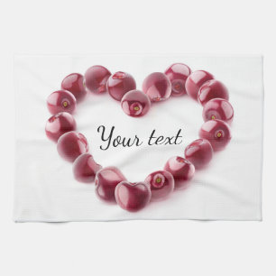 Cherry love tea towel