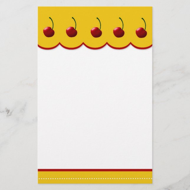 Cherry Lover Stationery (Front)