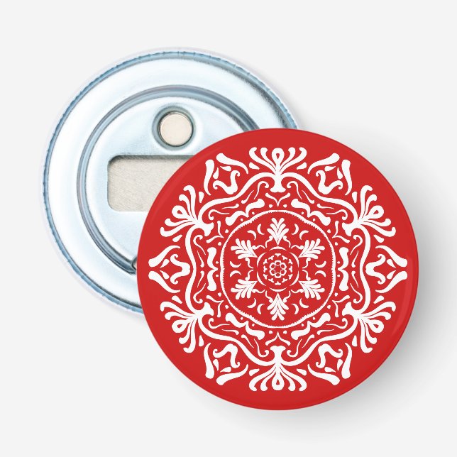 Cherry Mandala Bottle Opener (Front)