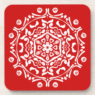 Cherry Mandala Coaster