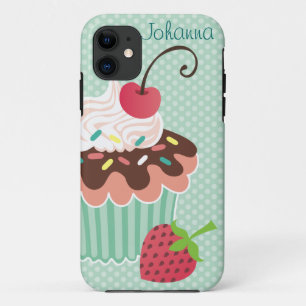 Cherry & Mint Cupcake iPhone 5 Case-Mate Case