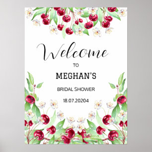 Cherry Much Bridal Shower Poster