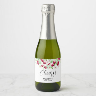 Cherry Much Bridal Shower Sparkling Wine Label
