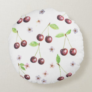 Cherry On A Top Round Cushion