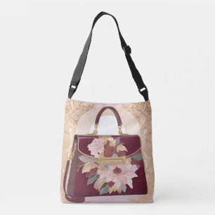 Cherry on Cake Purse AI art  Crossbody Bag