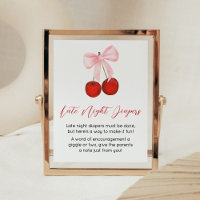 Cherry on Top Baby Shower Late Night Diapers