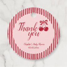 Cherry on Top Baby Shower thank you
