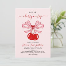 Cherry on Top Birthday Cherries 1st Birthday