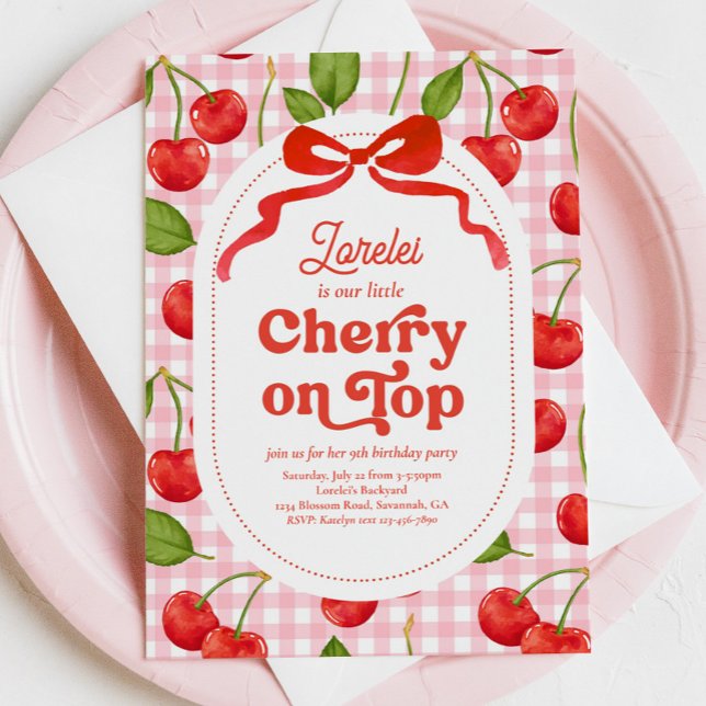 Cherry on Top Birthday Invitation (Creator Uploaded)