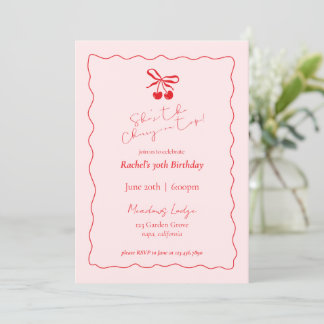 Cherry On Top Birthday Invitation