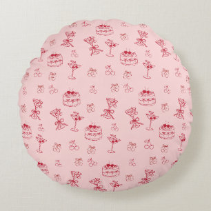 Cherry on Top Birthday Round Cushion