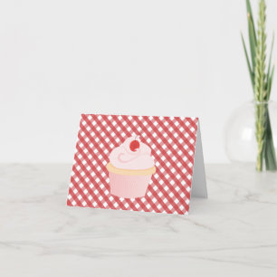 Cherry on Top Cupcake Thank You Card