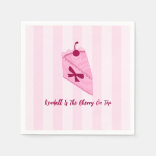 Cherry on Top Cute Bridal Shower Napkin