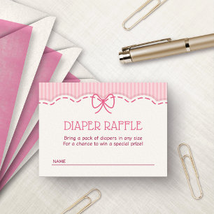Cherry On Top Diaper Raffle Enclosure Card