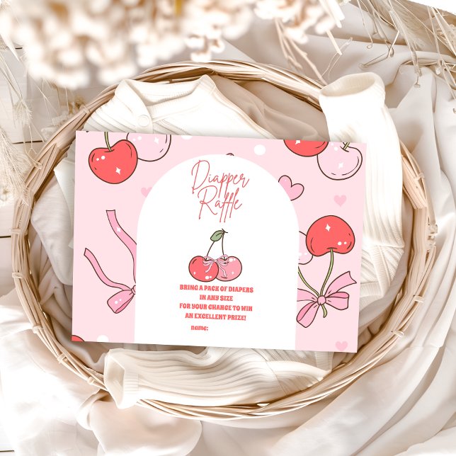 Cherry on top Diapper Raffle Enclosure Card (Creator Uploaded)