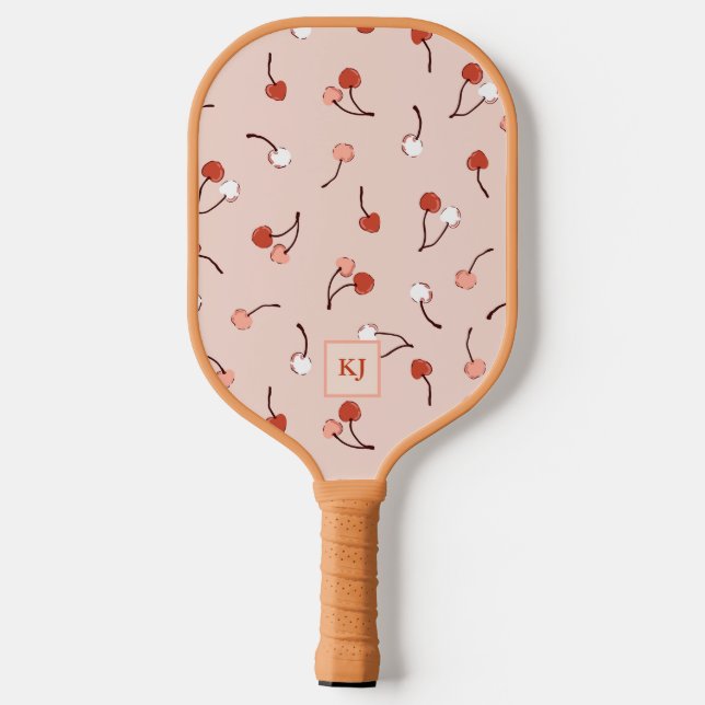 Cherry on Top Monogrammed Pickleball Paddle (Back)